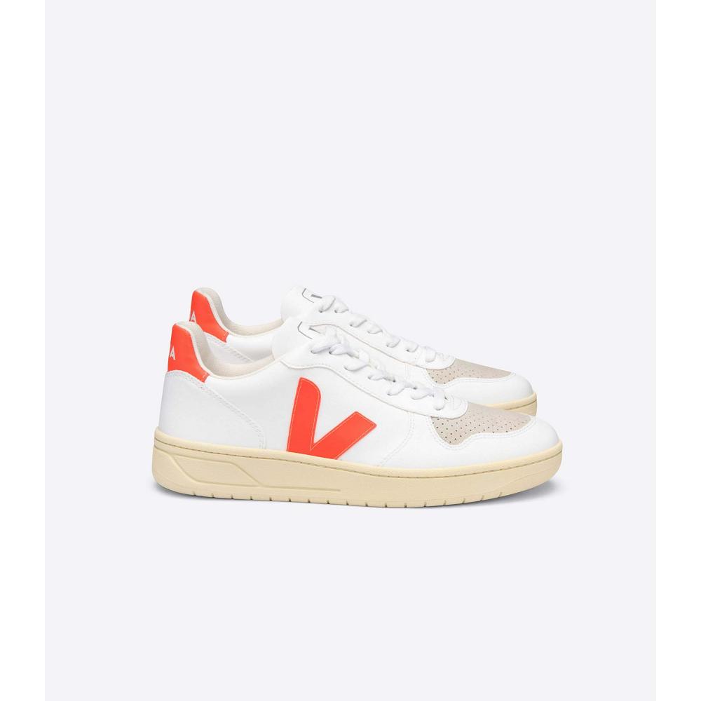 Αθλητικά Παπούτσια ανδρικα Veja V-10 CWL SOLE White/Orange | GR 332LIS